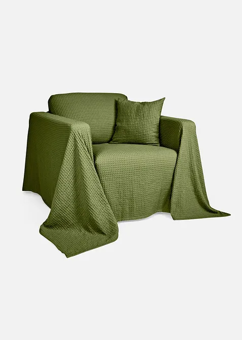 Copricuscino in piquet a nido d'ape (pacco da 2), bonprix