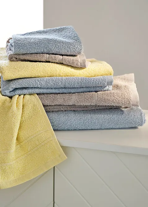 Asciugamano di cotone (set 10 pezzi), bonprix