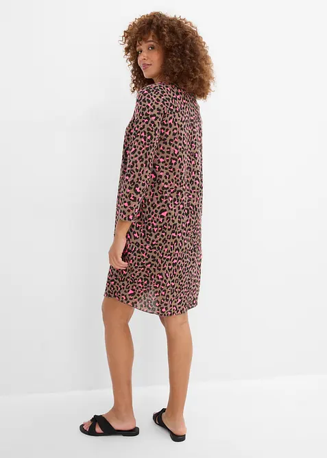 Abito corto in maglina effetto maglia, bonprix