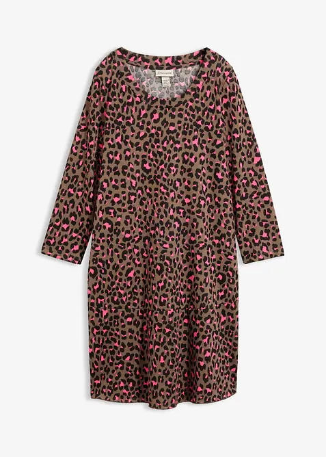 Abito corto in maglina effetto maglia, bonprix