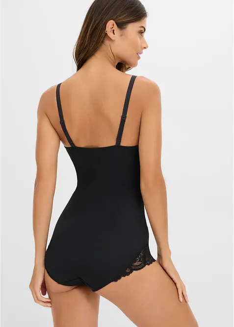 Body decorato con effetto modellante medio, bonprix