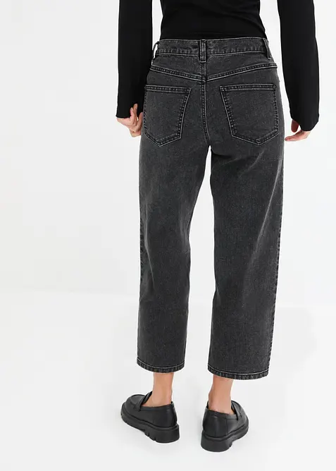 Jeans wide leg, vita media, bonprix