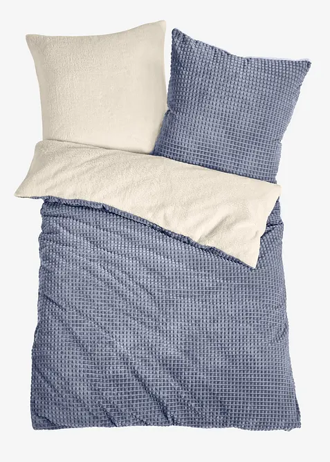 Biancheria da letto double-face con mano cachemire ed effetto a rilievo, bonprix