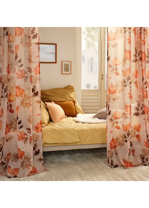 Tenda trasparente con delicata trama strutturata (pacco da 1), bonprix