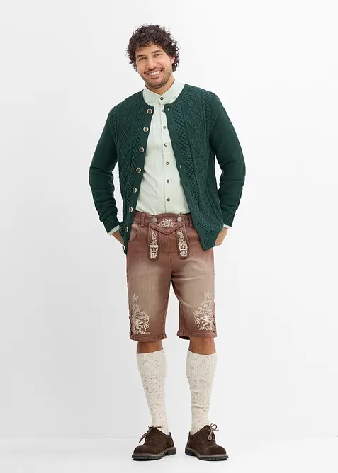 Cardigan bavarese in misto cotone morbido, bonprix