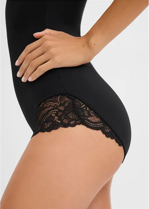 Body decorato con effetto modellante medio, bonprix