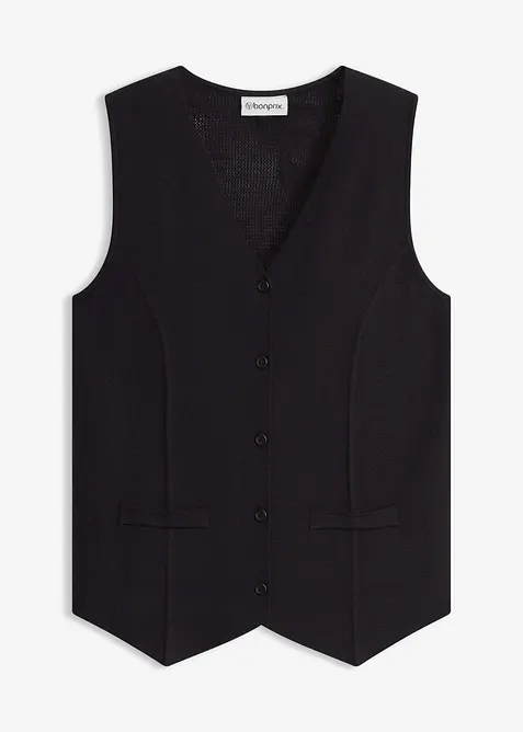 Gilet in maglia con motivo traforato dietro, bonprix
