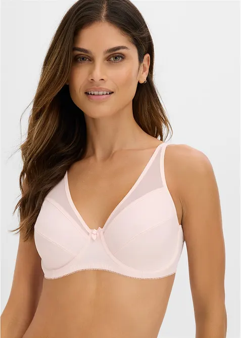 Reggiseno con ferretto e mesh (pacco da 2), bonprix