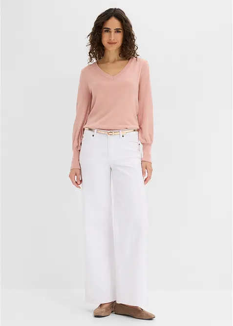 Maglione in filato fine misto viscosa, bonprix