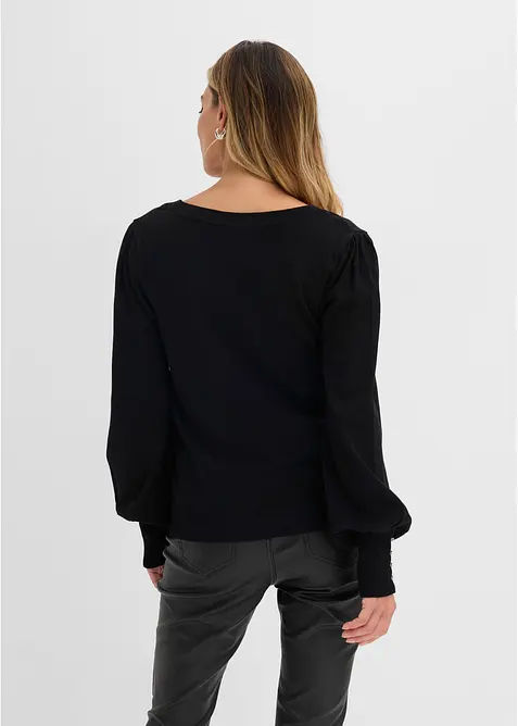 Maglione in filato fine misto viscosa, bonprix