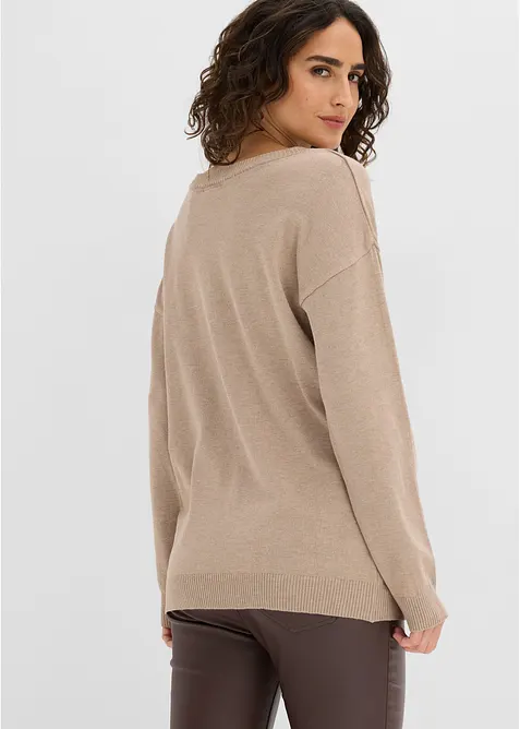Maglione oversize in misto viscosa, bonprix