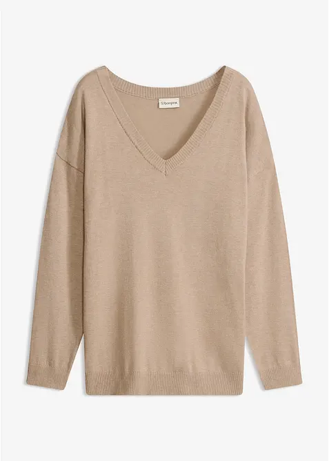 Maglione oversize in misto viscosa, bonprix