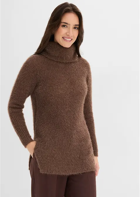 Maglione oversize a collo alto, bonprix