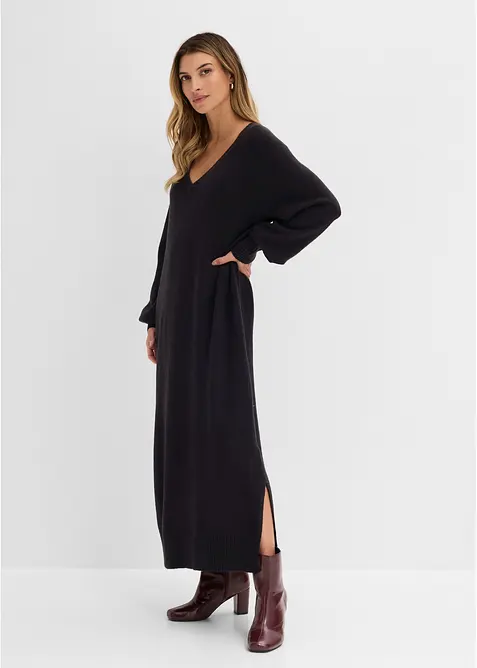 Abito midi oversize in maglia, bonprix