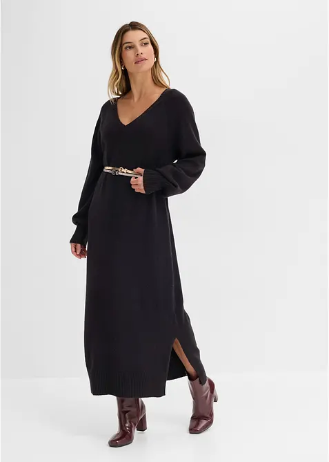 Abito midi oversize in maglia, bonprix