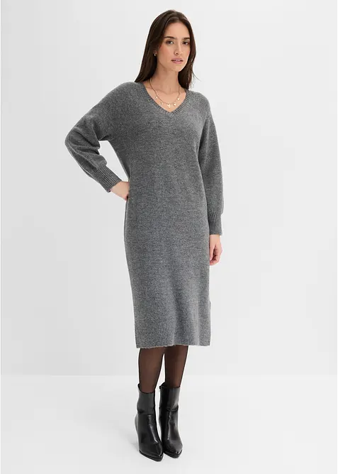 Abito midi oversize in maglia, bonprix
