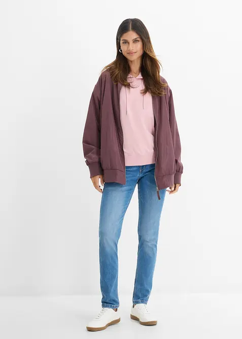 Jeans elasticizzati straight, vita media, bonprix
