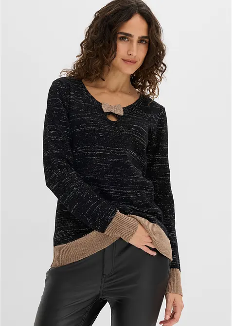 Maglione con fiocco, bonprix
