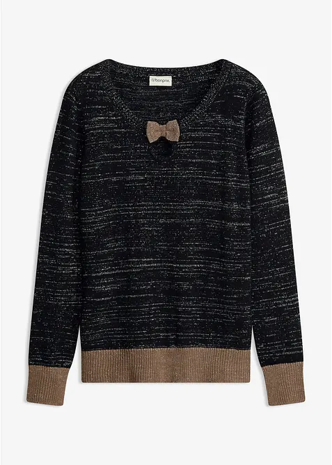 Maglione con fiocco, bonprix