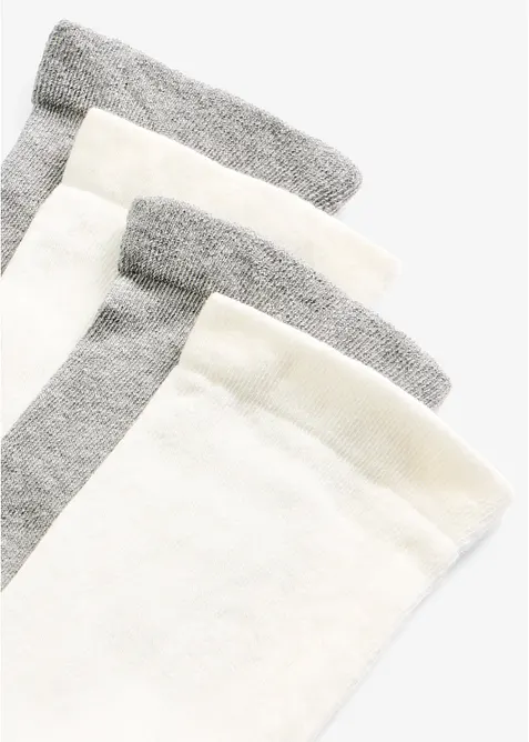 Calzini con bordo morbido (pacco da 4 paia), bonprix