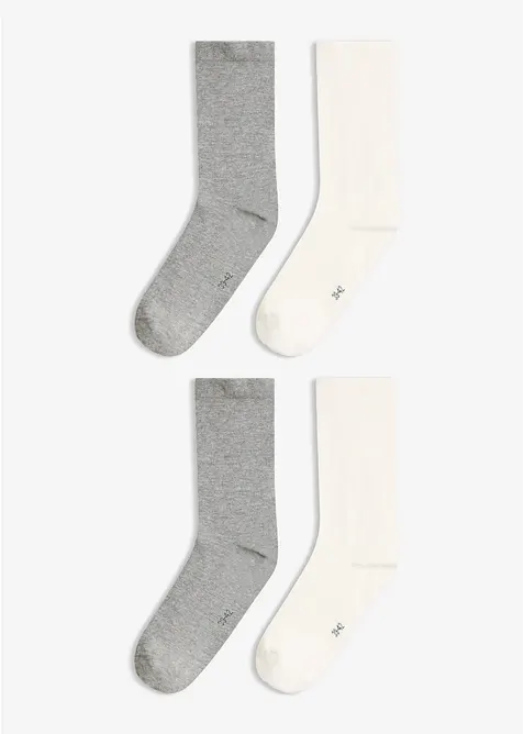 Calzini con bordo morbido (pacco da 4 paia), bonprix