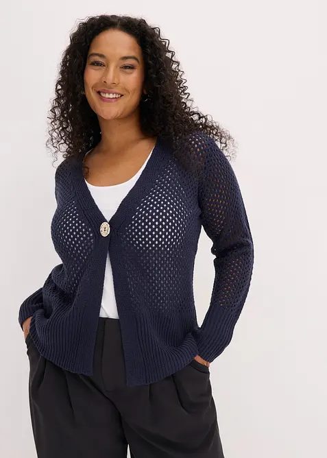 Cardigan traforato, bonprix