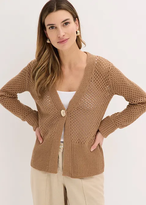 Cardigan traforato, bonprix