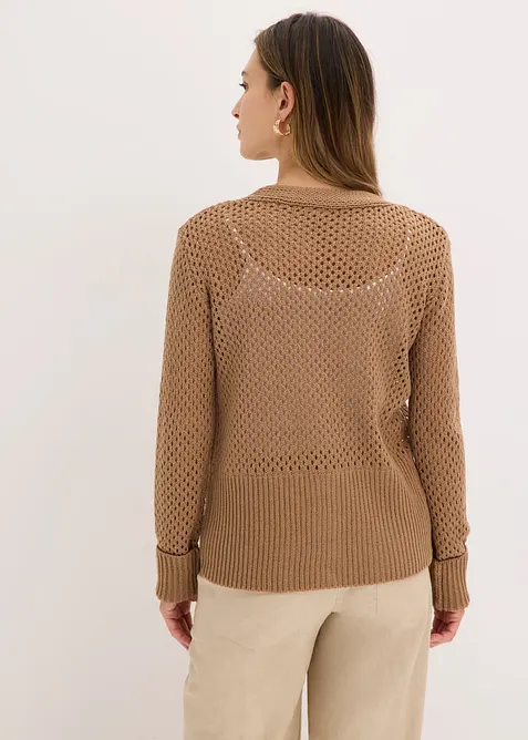 Cardigan traforato, bonprix
