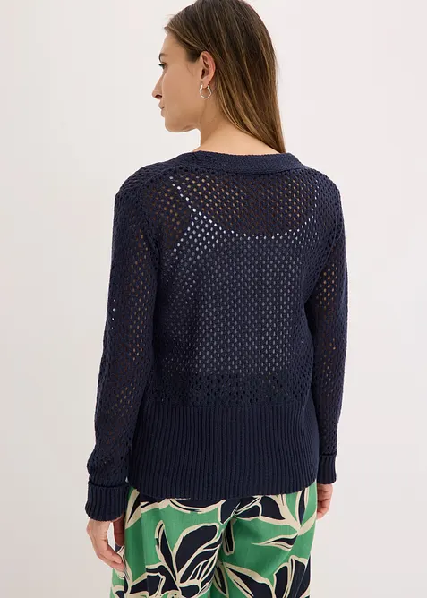 Cardigan traforato, bonprix