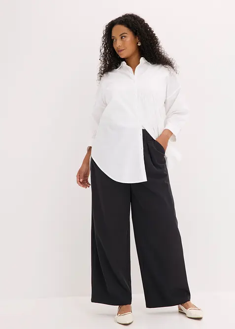 Pantaloni con pinces e vita comoda, bonprix