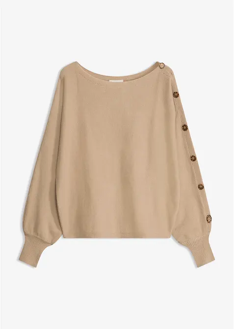 Maglione con bottoni decorativi, bonprix