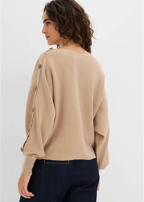 Maglione con bottoni decorativi, bonprix