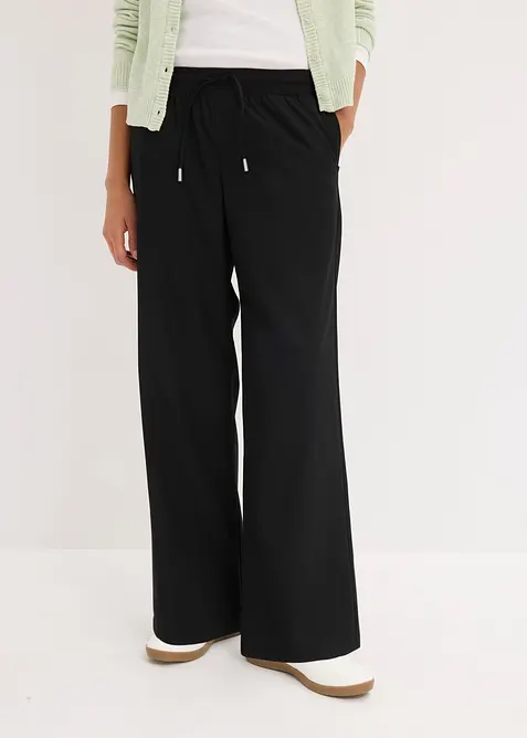 Pantaloni larghi in misto viscosa, bonprix