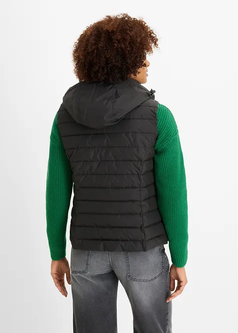 Gilet trapuntato con cappuccio, bonprix