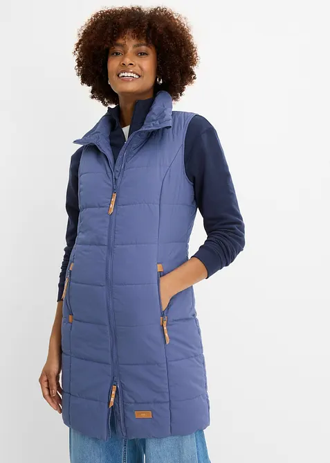 Gilet lungo a collo alto, bonprix