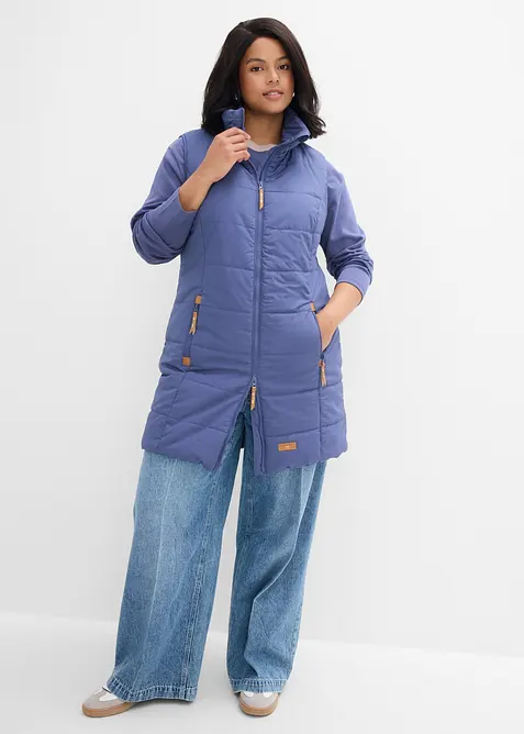 Gilet lungo a collo alto, bonprix