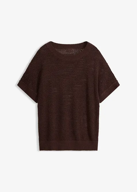 Maglione oversize in misto cotone, bonprix
