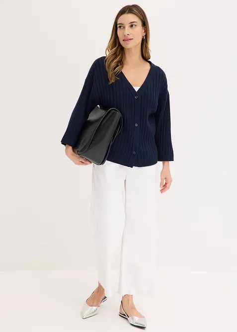 Cardigan in misto viscosa, bonprix