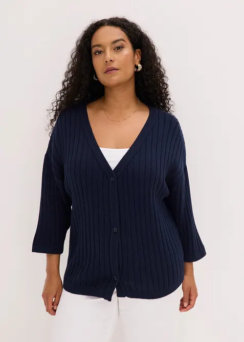 Cardigan in misto viscosa, bonprix