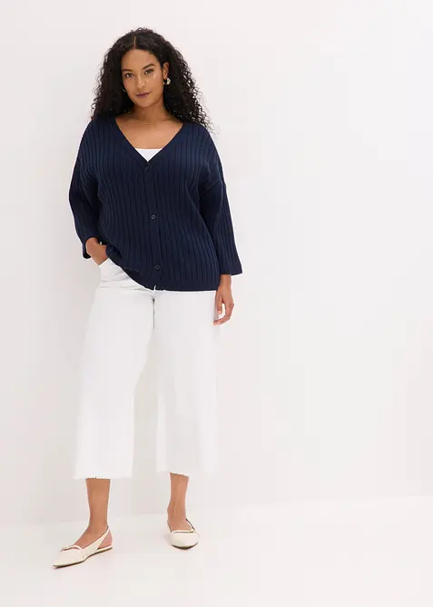 Cardigan in misto viscosa, bonprix