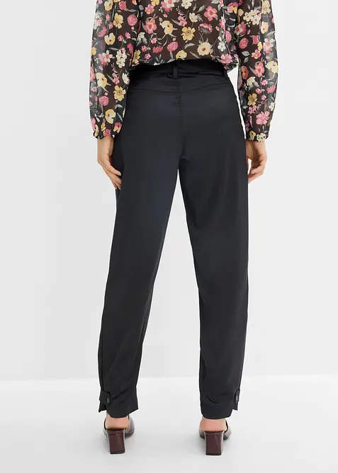 Pantaloni barrel in satin fluente, bonprix
