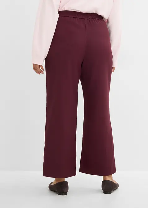Pantaloni con elastico in vita e trama twill, bonprix