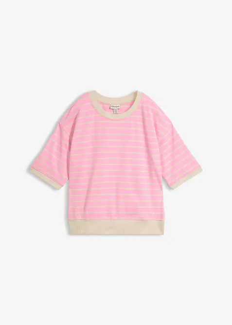 Felpa ampia in misto cotone, bonprix
