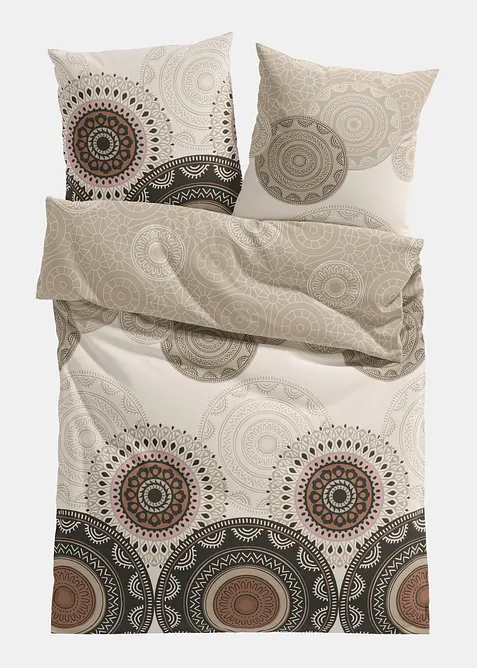 Biancheria da letto in misto cotone con arasbeschi, bonprix