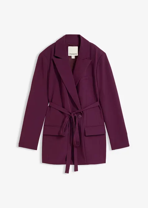 Blazer con cintura da annodare, bonprix