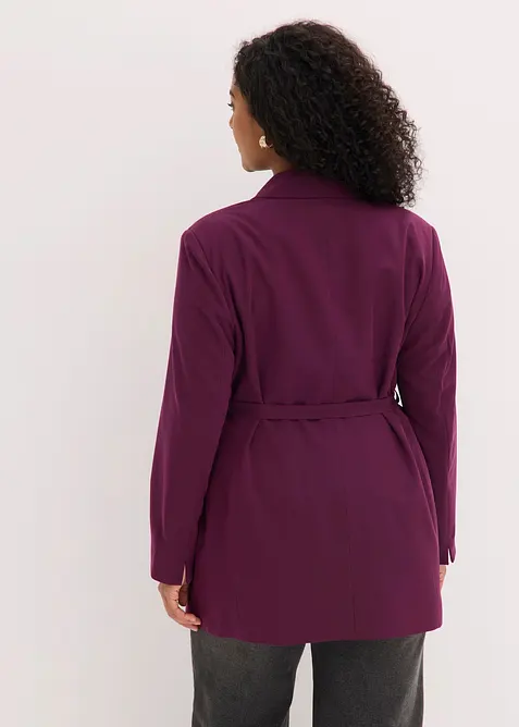 Blazer con cintura da annodare, bonprix