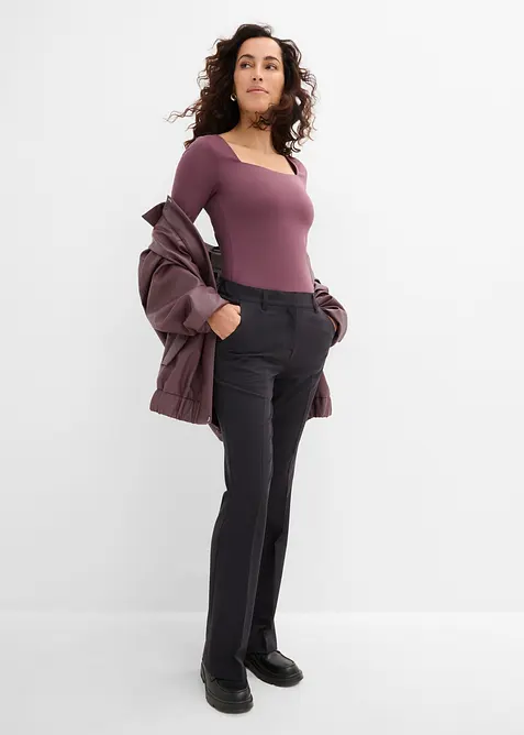 Pantaloni svasati con piega stirata, bonprix