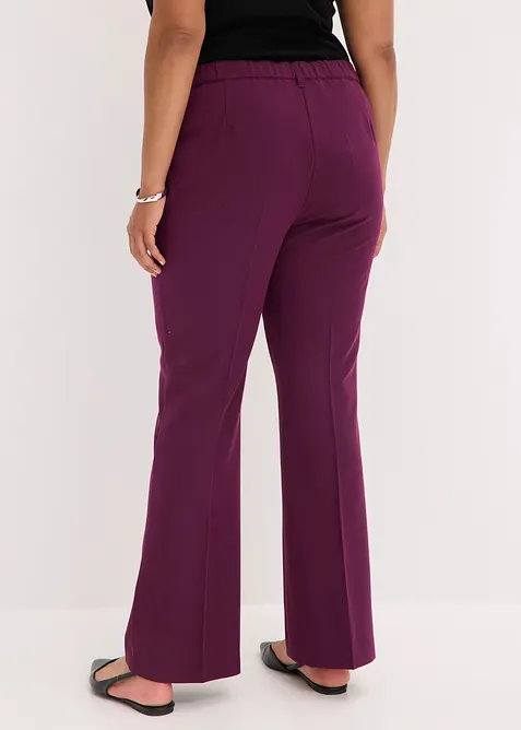 Pantaloni svasati con piega stirata, bonprix