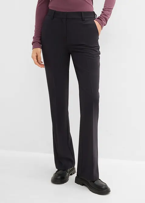 Pantaloni svasati con piega stirata, bonprix