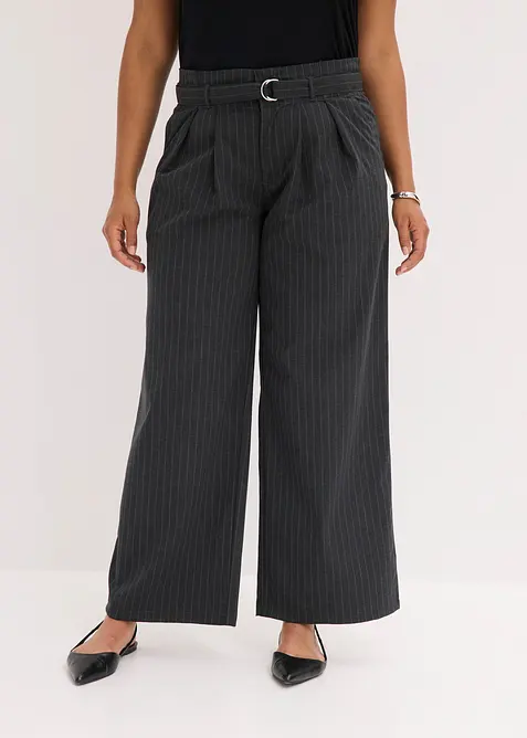 Pantaloni larghi con pinces, bonprix